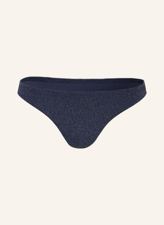 JETS Australia Basic-Bikini-Hose TIRARI NIGHTS mit Glitzergarn DUNKELBLAU / SILBER