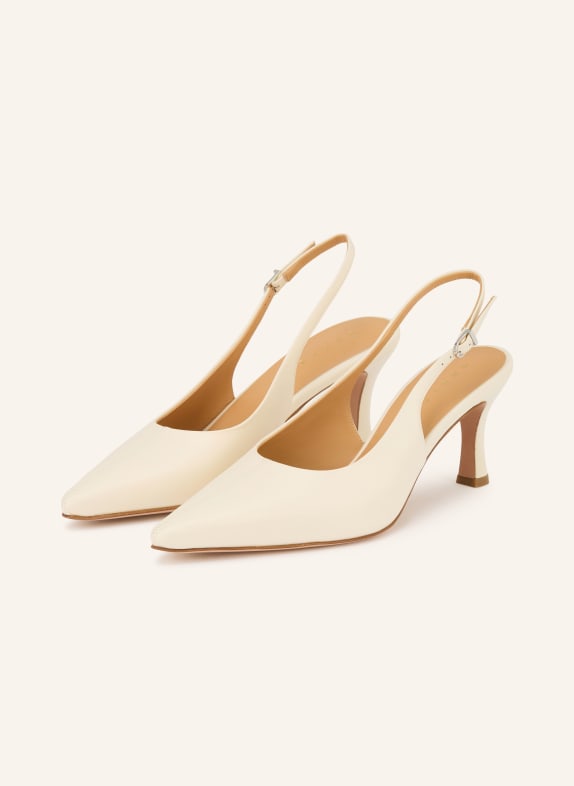 UNÜTZER Czółenka z paskiem KREMOWY