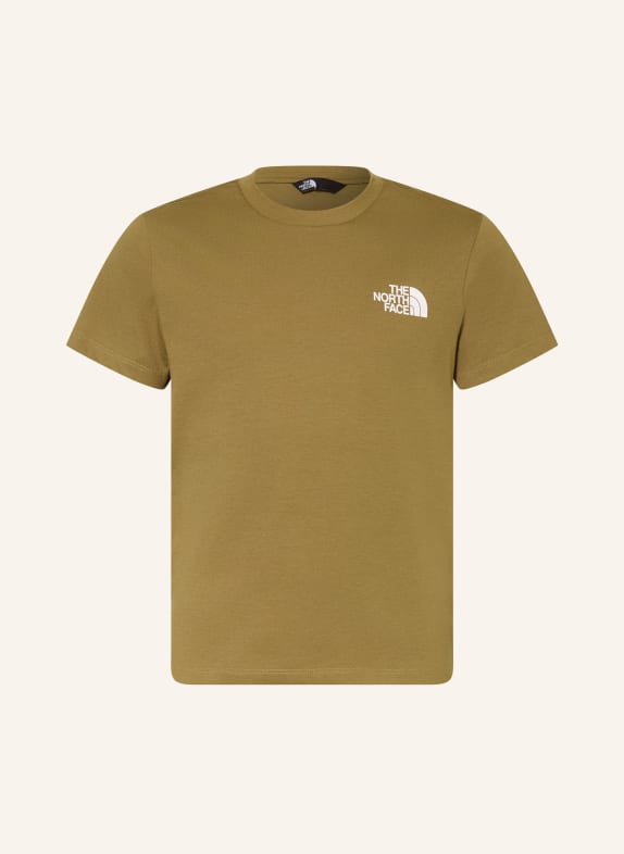 THE NORTH FACE Tričko KHAKI / BÍLÁ