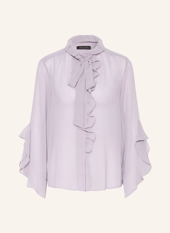 ELENA MIRO Blůza s odnímatelnou mašlí a volánky SVĚTLE FIALOVÁ
