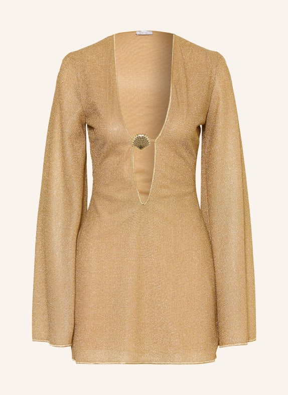 Oséree Strandkleid LUMIÈRE mit Glitzergarn GOLD
