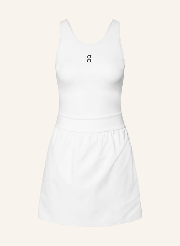 On COURT DRESS SPLIT tennis dress with cutouts WHITE