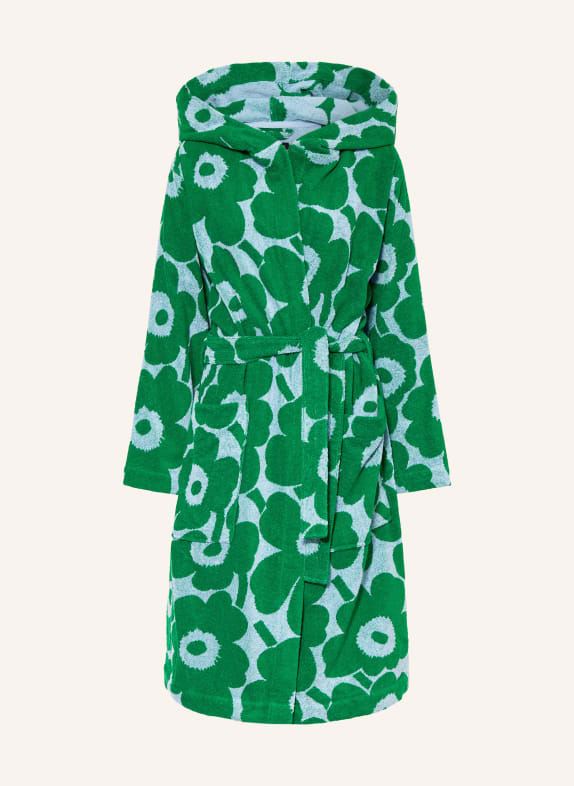 marimekko Unisex-Bademantel PIENI UNIKKO GRÜN / HELLBLAU