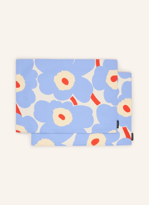 marimekko PIENI UNIKKO 4-Piece Placemat Set LIGHT YELLOW / LIGHT PURPLE / RED