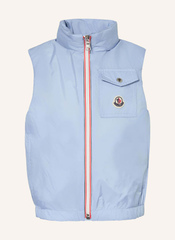MONCLER enfant Vest SACIDE LICHTBLAUW / ROOD / DONKERBLAUW