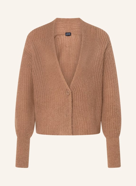 JOOP! Strickjacke KANNA mit Alpaka COGNAC