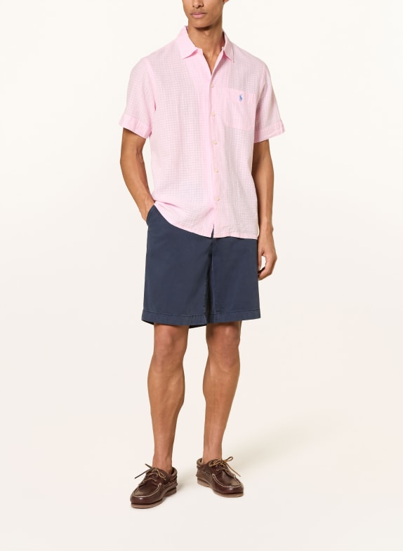 POLO RALPH LAUREN Resorthemd Comfort Fit mit Leinen ROSA