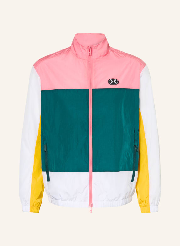 UNDER ARMOUR UA ICON Training Jacket PINK / YELLOW / DARK GREEN