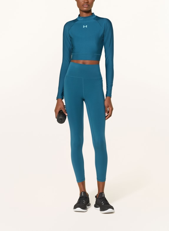 UNDER ARMOUR UA HEATGEAR-shirt met lange mouwen PETROL