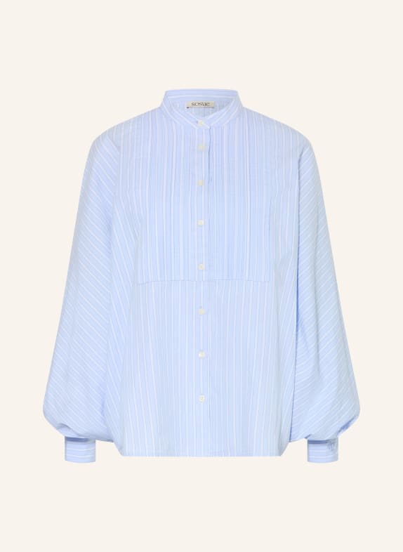 SoSUE Bluse ANTONIA HELLBLAU / DUNKELBLAU / WEISS