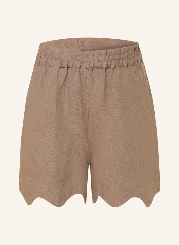 SoSUE Leinenshorts BRAUN