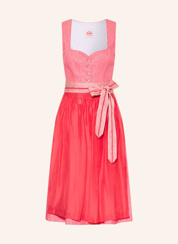 Spieth & Wensky Dirndl HEIDI ROUGE CLAIR / BLANC