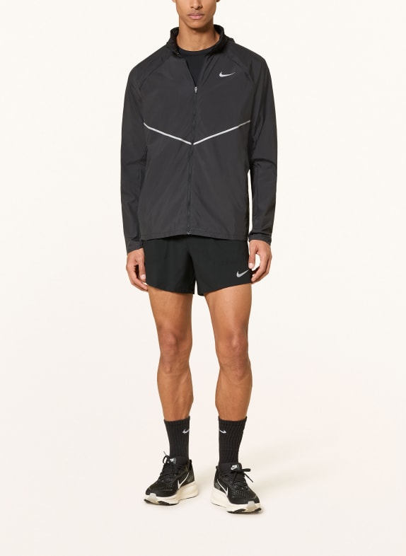 Nike 2-in-1 hardloopshort STRIDE ZWART