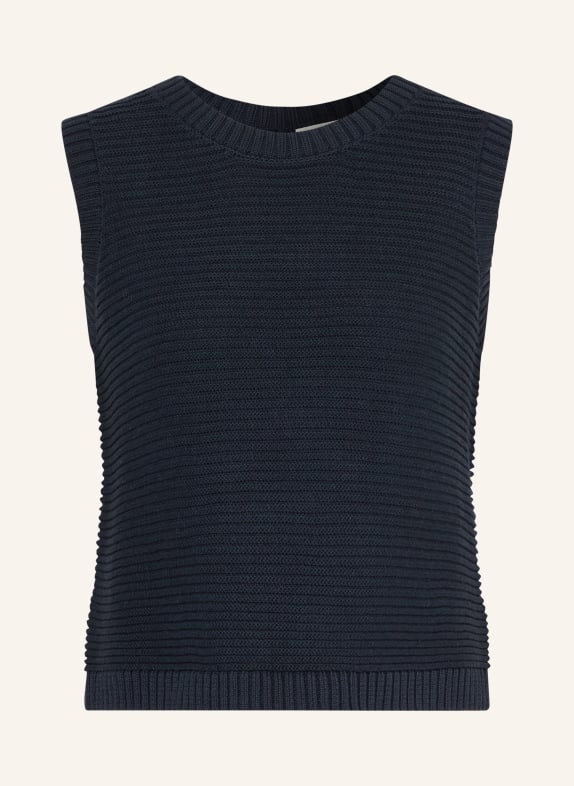 ICHI Sweter z dzianiny IHDOTTIES GRANATOWY