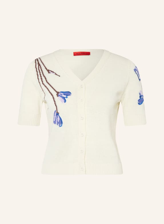 MAX & Co. Strickjacke MCORANCH ECRU / BRAUN / BLAU