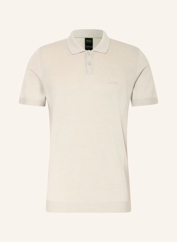 BOSS Strick-Poloshirt MOMENTUM LITE  Regular Fit BEIGE