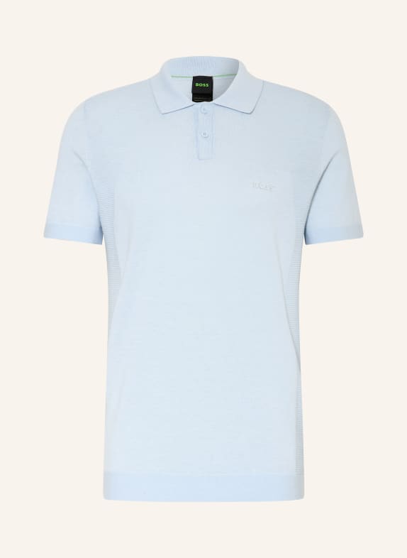 BOSS Strick-Poloshirt MOMENTUM LITE  Regular Fit HELLBLAU