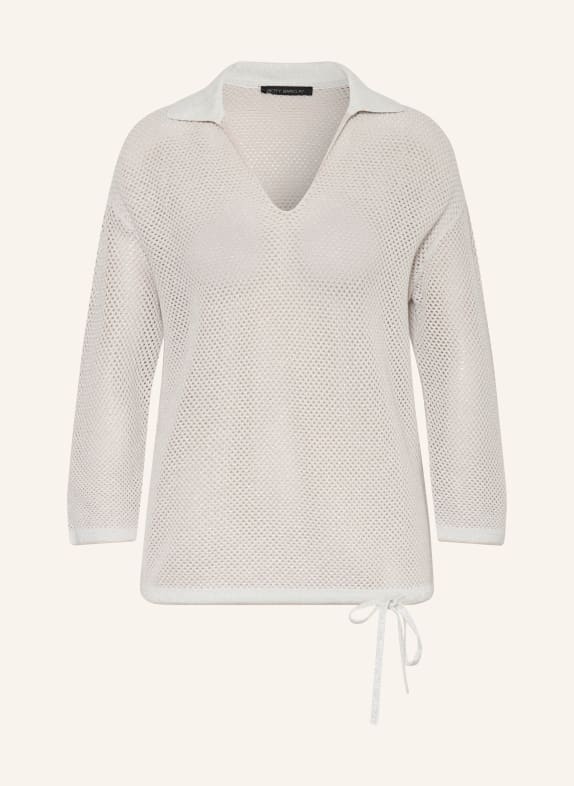 Betty Barclay Pull à fils pailletés et manches 3/4 BEIGE