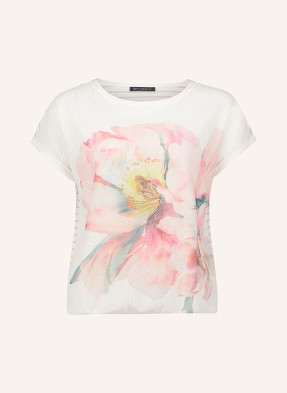 Betty Barclay T-shirt en mélange de matières CRÈME / ROSÉ