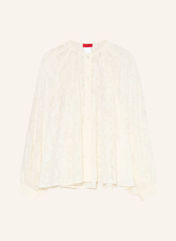 MAX & Co. Hemdbluse BRUNO aus Spitze WEISS