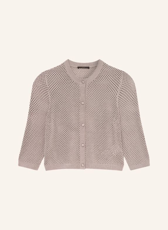windsor. Cardigan with 3/4-length sleeves TAUPE