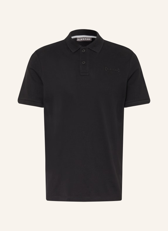 ELBSAND Piqué-Poloshirt LIAS Regular Fit SCHWARZ
