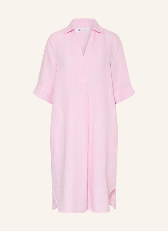 Backstage Leinenkleid ALBANO mit 3/4-Arm ROSA