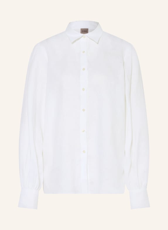 ÉMANOU Hemdbluse aus Leinen WEISS