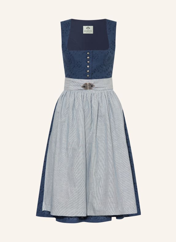 BERWIN & WOLFF Dirndl DUNKELBLAU / DUNKELBLAU / WEISS