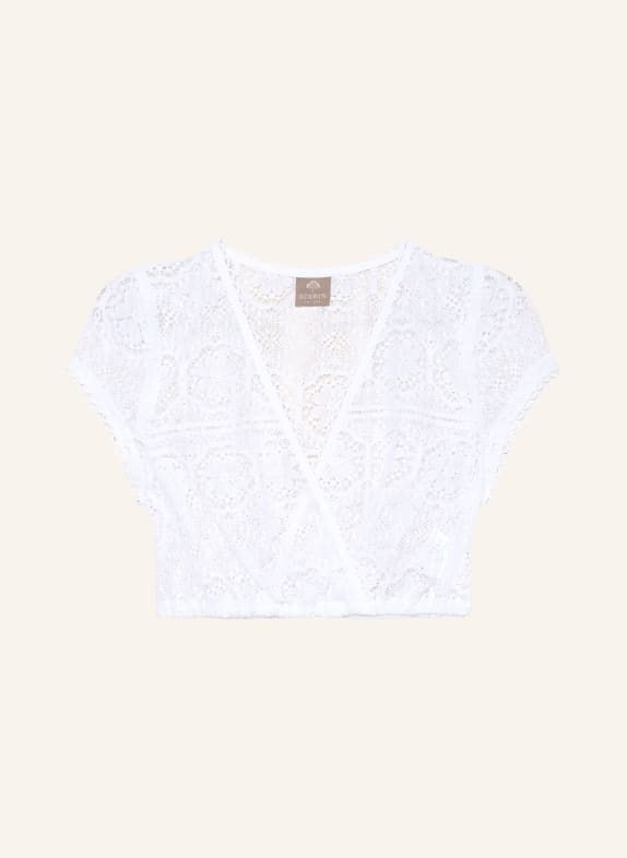 BERWIN & WOLFF Dirndlbluse aus Spitze WEISS