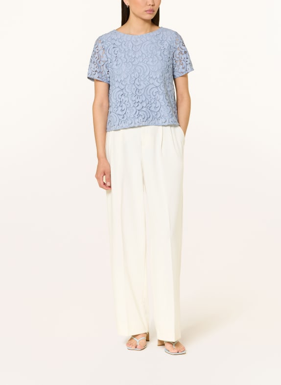 s.Oliver BLACK LABEL Blouse van kant LICHTBLAUW