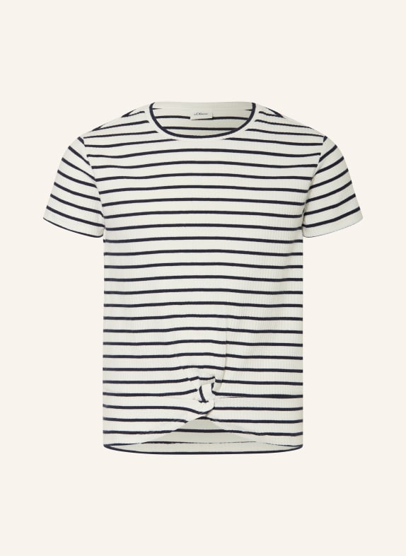 s.Oliver RED T-shirt WHITE / DARK BLUE