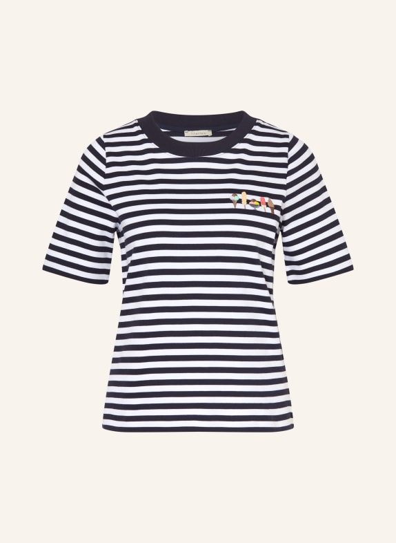 lilienfels T-Shirt DUNKELBLAU / WEISS