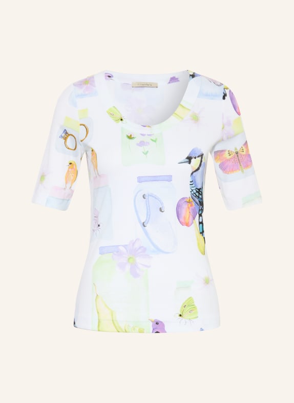 lilienfels T-shirt WHITE / LIGHT PURPLE / YELLOW