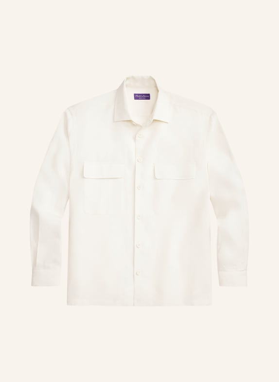 RALPH LAUREN PURPLE LABEL Leinenhemd Relaxed Fit CREME