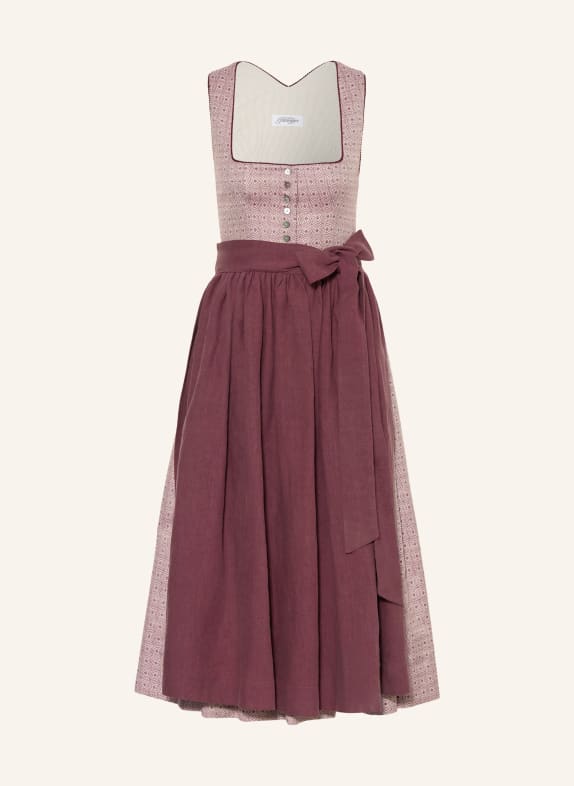 Grasegger Dirndl BRIANNA DUNKELROT / WEISS