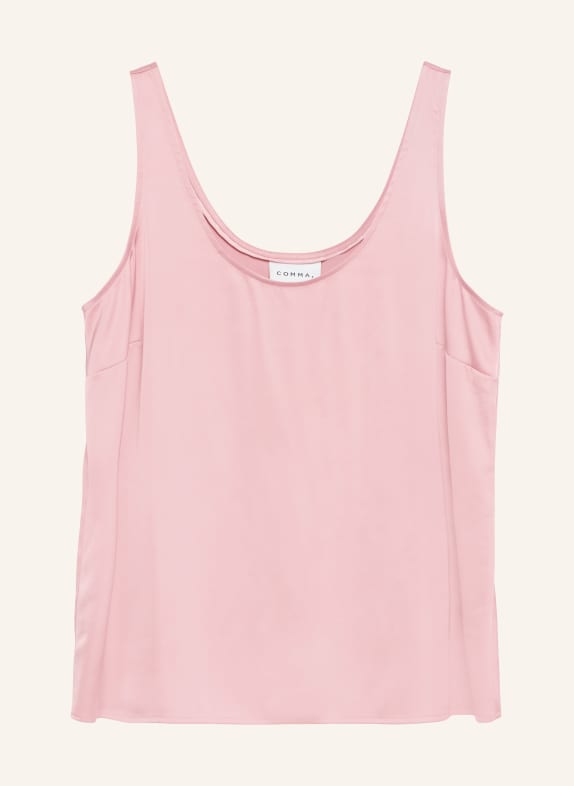 comma Satin top PINK