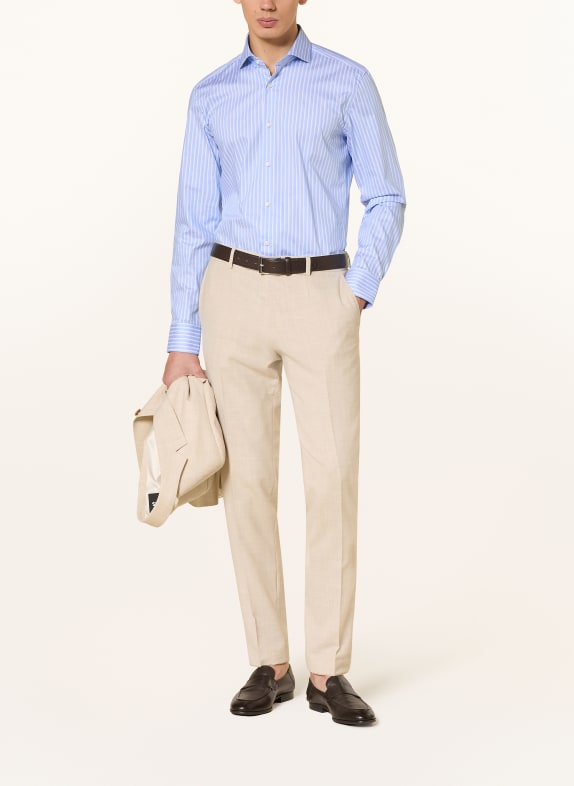 BOSS HANK Slim Fit Shirt LIGHT BLUE / WHITE