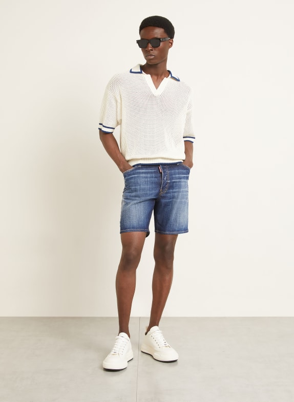 DSQUARED2 Džínové šortky MARINE 470 NAVY BLUE
