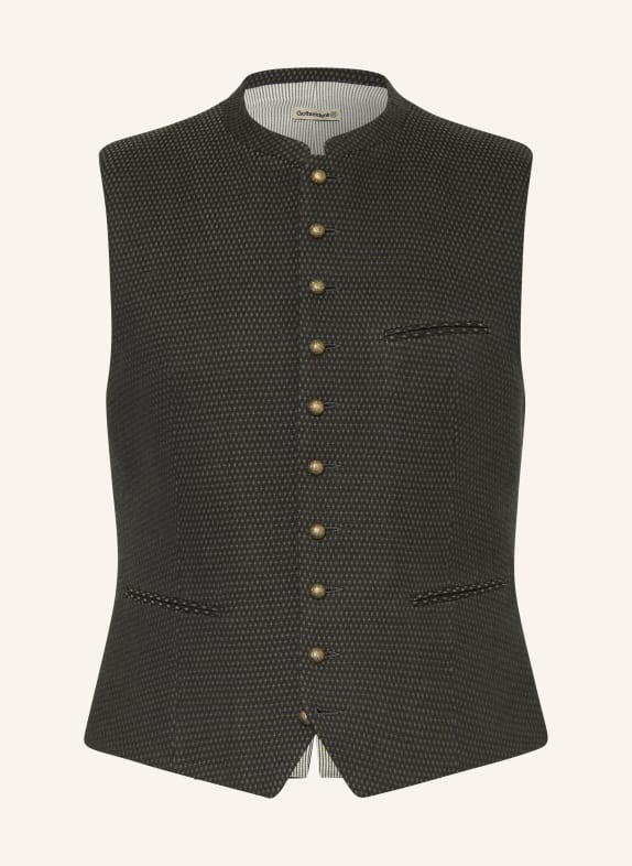 Gottseidank Trachtenweste KONSTANTIN DUNKELGRÜN / BLAUGRAU