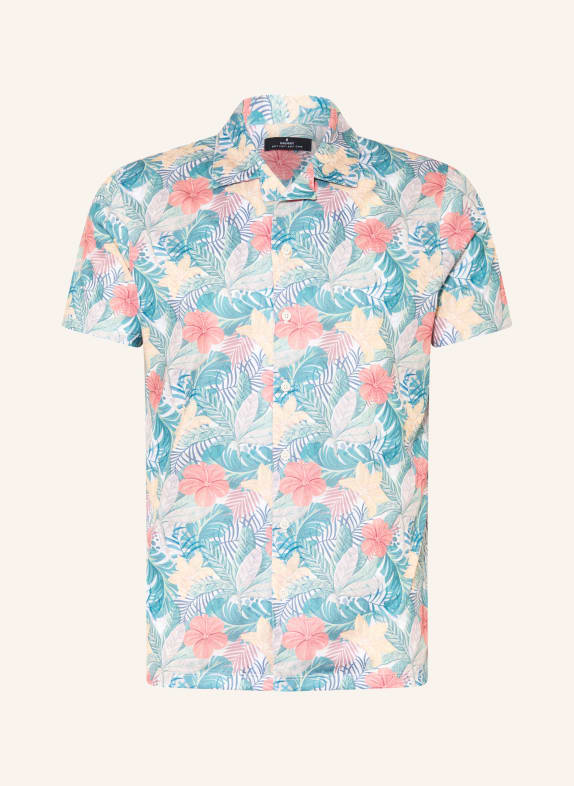 RAGMAN Resorthemd met normale pasvorm van jersey GROEN / ORANJE / GEEL