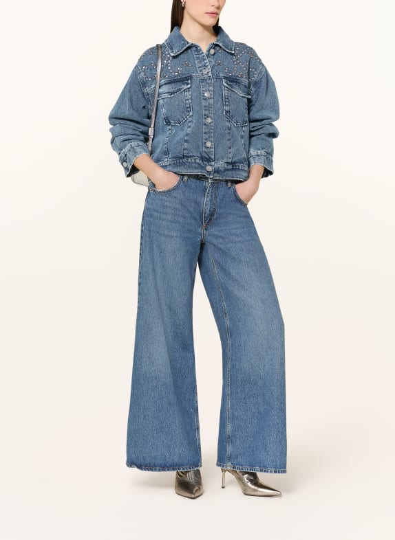 Y.A.S. Veste en jean ornée de strass LIGHT BLUE DENIM