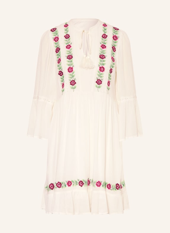 Y.A.S. Sukienka z koronką BIAŁY / RÓŻOWY / ZIELONY