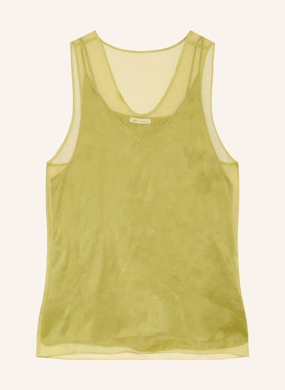 AMI PARIS Zijden top GROEN