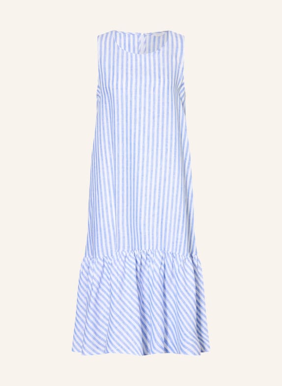 ROBERT FRIEDMAN Linen dress BLUE / WHITE