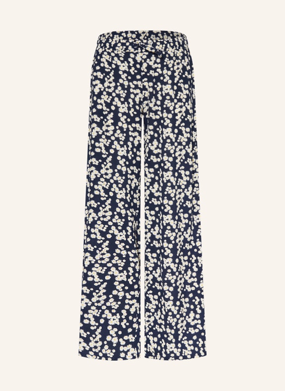 ONLY Marlenehose DUNKELBLAU / GELB / WEISS