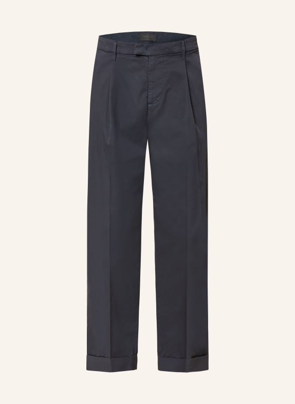 Dondup Spodnie chino MEL o regularnym kroju GRANATOWY
