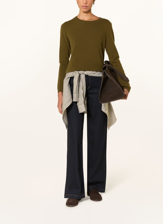 darling harbour Cashmere-Pullover OLIVE
