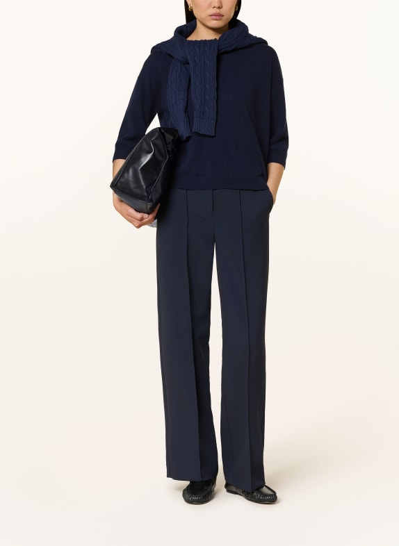darling harbour Cashmere-Pullover mit 3/4-Arm NAVY