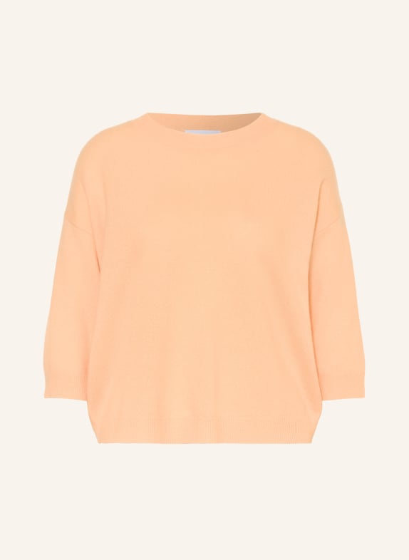 darling harbour Cashmere-Pullover mit 3/4-Arm light apricot